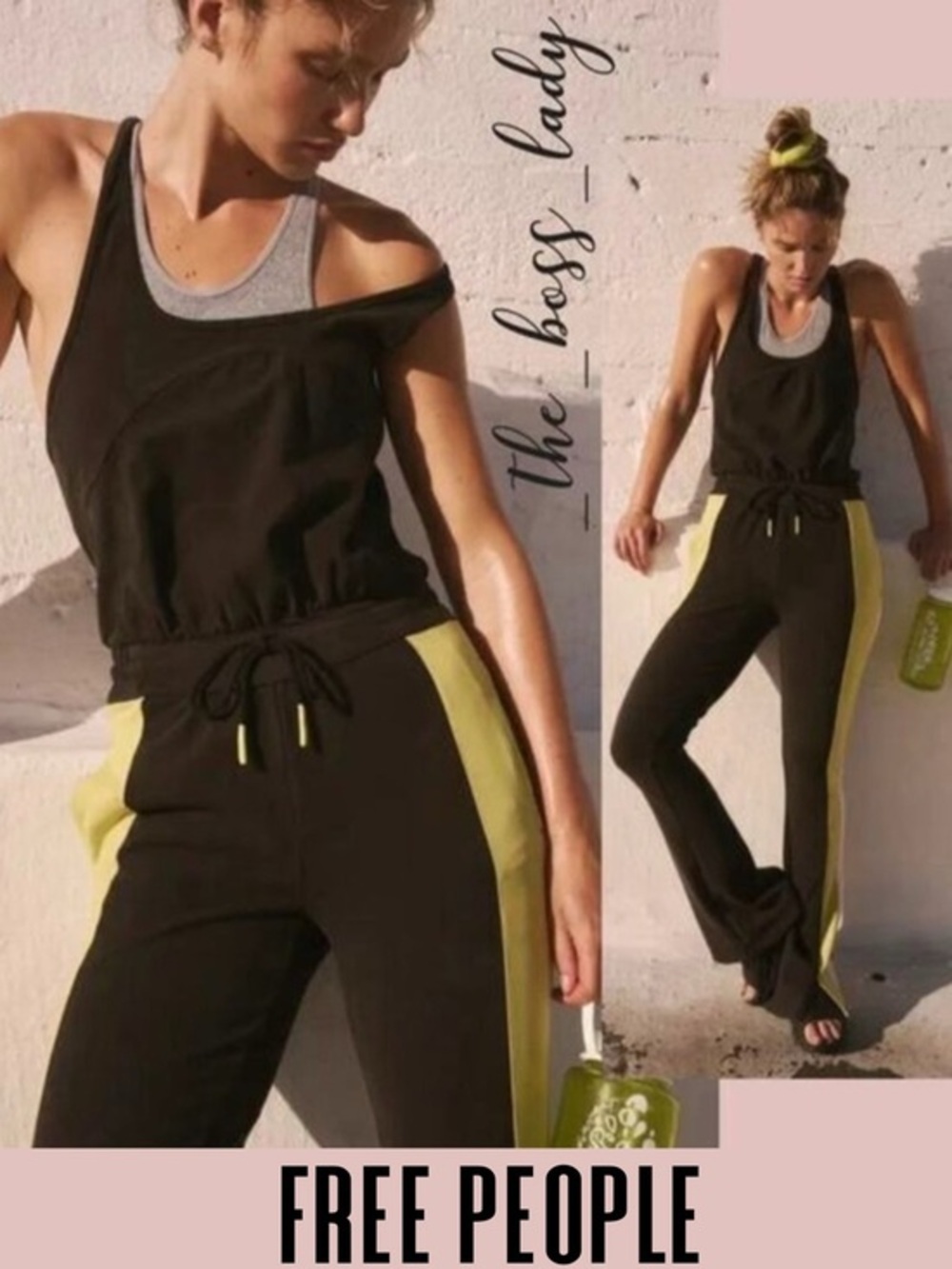 Free People onesie one-piece jumpsuit activewear romper flare